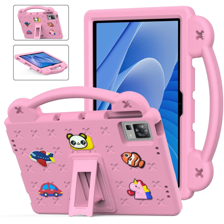 For DOOGEE T30 Pro 11 2023 Handle Kickstand Children EVA Shockproof Tablet Case(Pink) - Others by PMC TechLife | Online Shopping South Africa | PMC TechLife | Buy Now Pay Later Mobicred