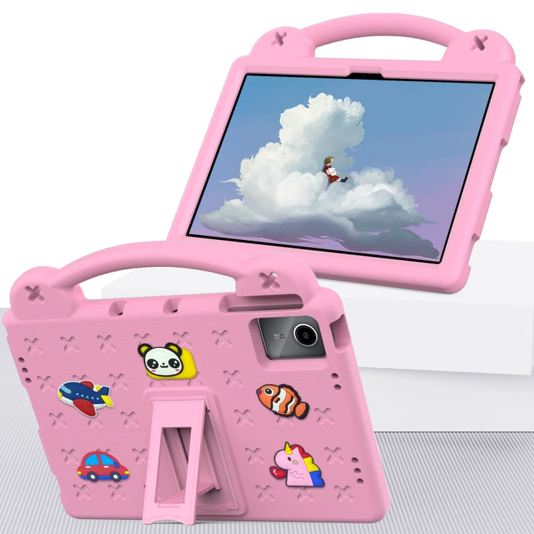 For DOOGEE T30 Pro 11 2023 Handle Kickstand Children EVA Shockproof Tablet Case(Pink) - Others by PMC TechLife | Online Shopping South Africa | PMC TechLife | Buy Now Pay Later Mobicred