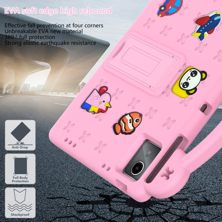 For DOOGEE T30 Pro 11 2023 Handle Kickstand Children EVA Shockproof Tablet Case(Pink) - Others by PMC TechLife | Online Shopping South Africa | PMC TechLife | Buy Now Pay Later Mobicred