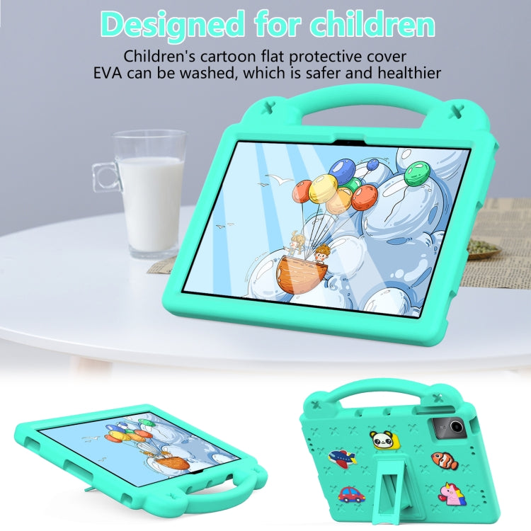 For DOOGEE T30 Pro 11 2023 Handle Kickstand Children EVA Shockproof Tablet Case(Mint Green) - Others by PMC TechLife | Online Shopping South Africa | PMC TechLife | Buy Now Pay Later Mobicred
