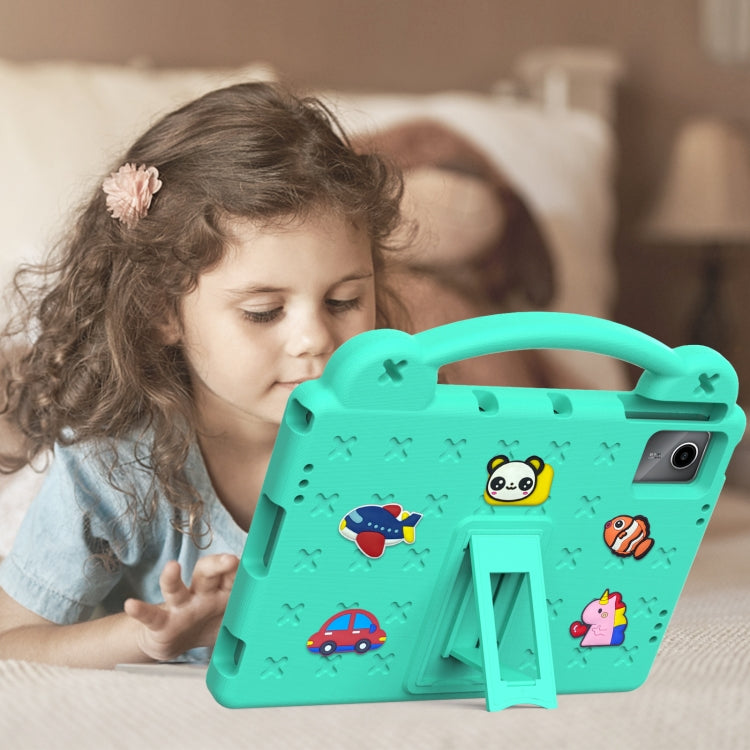 For DOOGEE T30 Pro 11 2023 Handle Kickstand Children EVA Shockproof Tablet Case(Mint Green) - Others by PMC TechLife | Online Shopping South Africa | PMC TechLife | Buy Now Pay Later Mobicred