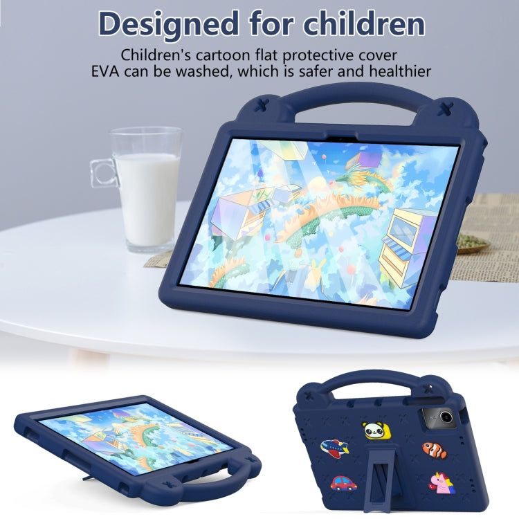For DOOGEE T30 Pro 11 2023 Handle Kickstand Children EVA Shockproof Tablet Case(Navy Blue) - Others by PMC TechLife | Online Shopping South Africa | PMC TechLife | Buy Now Pay Later Mobicred