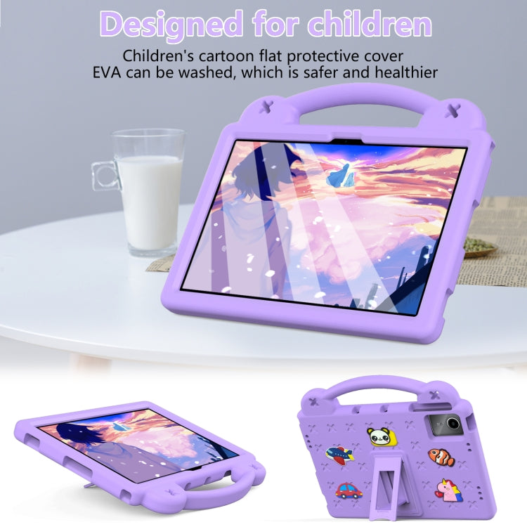 For Onn Tbspg 100110027 2023 Handle Kickstand Children EVA Shockproof Tablet Case(Light Purple) - Others by PMC TechLife | Online Shopping South Africa | PMC TechLife | Buy Now Pay Later Mobicred