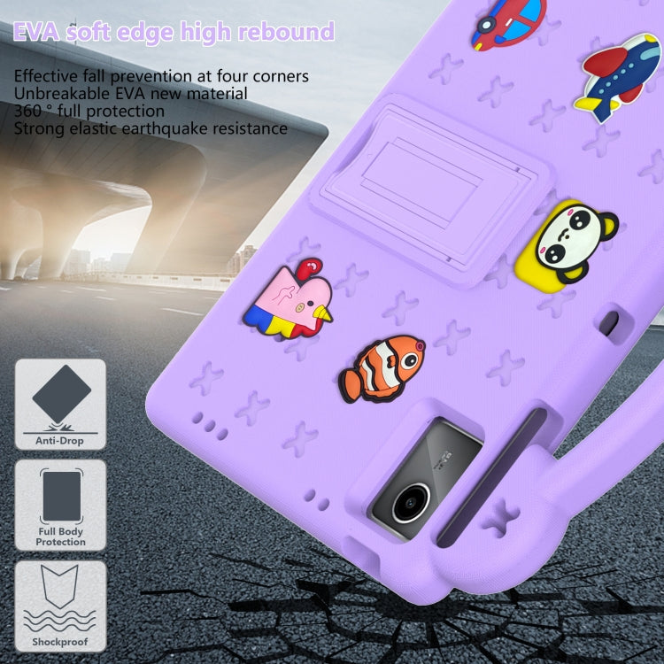 For Onn Tbspg 100110027 2023 Handle Kickstand Children EVA Shockproof Tablet Case(Light Purple) - Others by PMC TechLife | Online Shopping South Africa | PMC TechLife | Buy Now Pay Later Mobicred