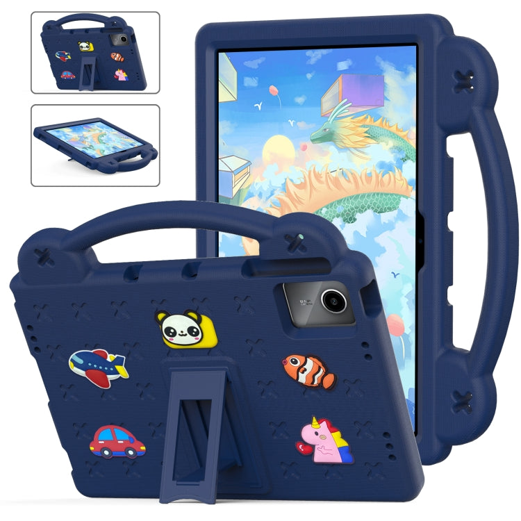For Onn Tbspg 100110027 2023 Handle Kickstand Children EVA Shockproof Tablet Case(Navy Blue) - Others by PMC TechLife | Online Shopping South Africa | PMC TechLife | Buy Now Pay Later Mobicred