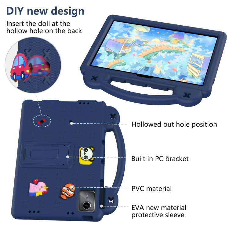 For Onn Tbspg 100110027 2023 Handle Kickstand Children EVA Shockproof Tablet Case(Navy Blue) - Others by PMC TechLife | Online Shopping South Africa | PMC TechLife | Buy Now Pay Later Mobicred