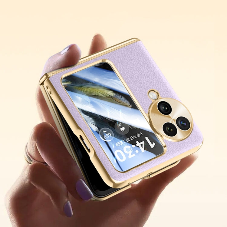 For OPPO Find N3 Flip Electroplated Case-film Integral Hinge Shockproof Phone Case(Black) - Find N3 Flip Cases by PMC TechLife | Online Shopping South Africa | PMC TechLife | Buy Now Pay Later Mobicred