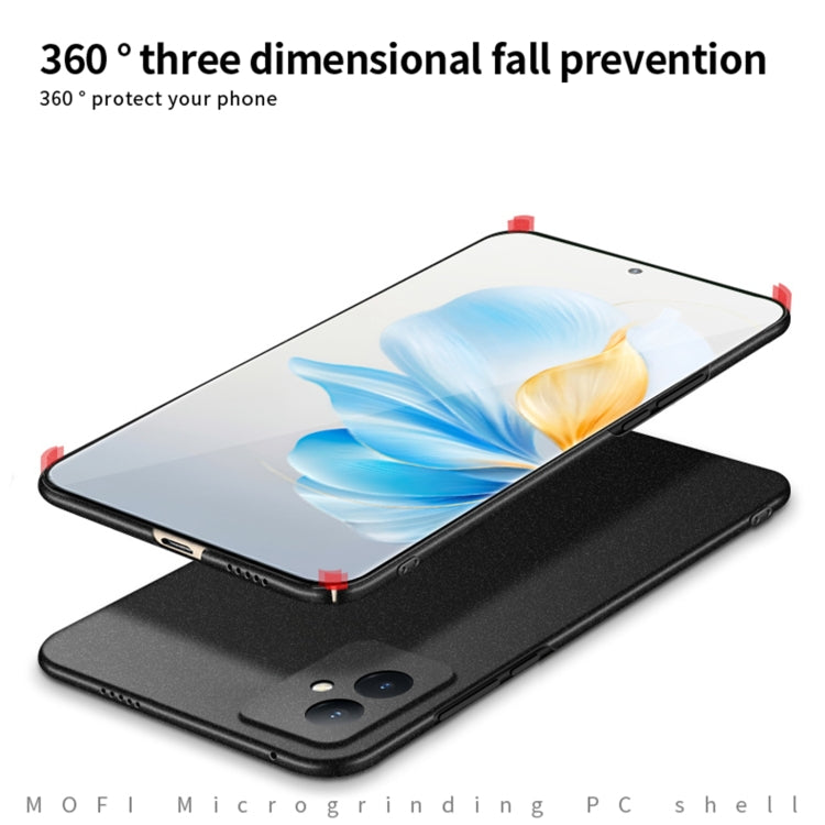 For Honor 100 MOFI Fandun Series Frosted PC Ultra-thin All-inclusive Phone Case(Black) - Honor Cases by MOFI | Online Shopping South Africa | PMC TechLife | Buy Now Pay Later Mobicred