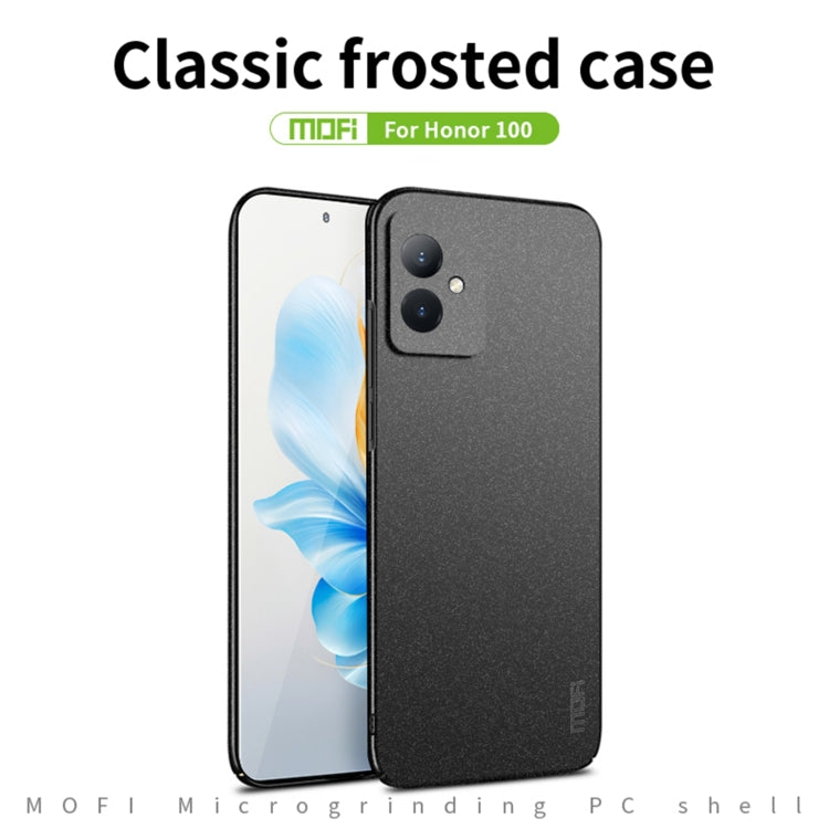For Honor 100 MOFI Fandun Series Frosted PC Ultra-thin All-inclusive Phone Case(Green) - free shipping - PMC TechLife - Order now!