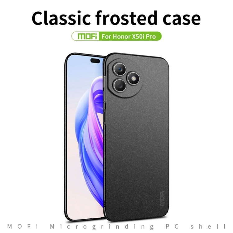 For Honor X50i+ / X50i Pro MOFI Fandun Series Frosted PC Ultra-thin All-inclusive Phone Case(Black) - Honor Cases by MOFI | Online Shopping South Africa | PMC TechLife
