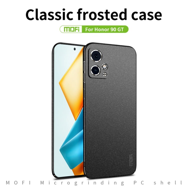 For Honor 90 GT MOFI Fandun Series Frosted PC Ultra-thin All-inclusive Phone Case(Black) - Honor Cases by MOFI | Online Shopping South Africa | PMC TechLife | Buy Now Pay Later Mobicred