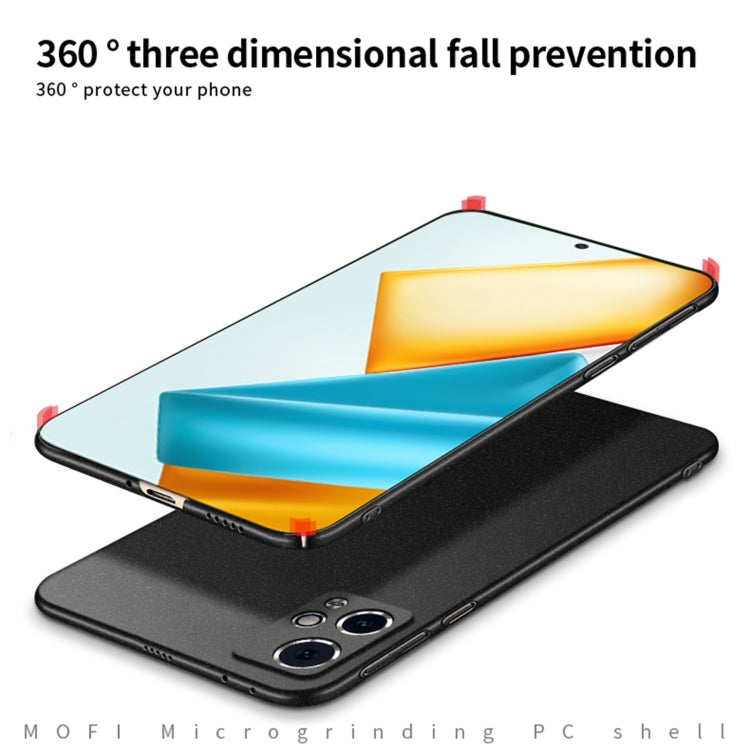 For Honor 90 GT MOFI Fandun Series Frosted PC Ultra-thin All-inclusive Phone Case(Gray) - Honor Cases by MOFI | Online Shopping South Africa | PMC TechLife | Buy Now Pay Later Mobicred