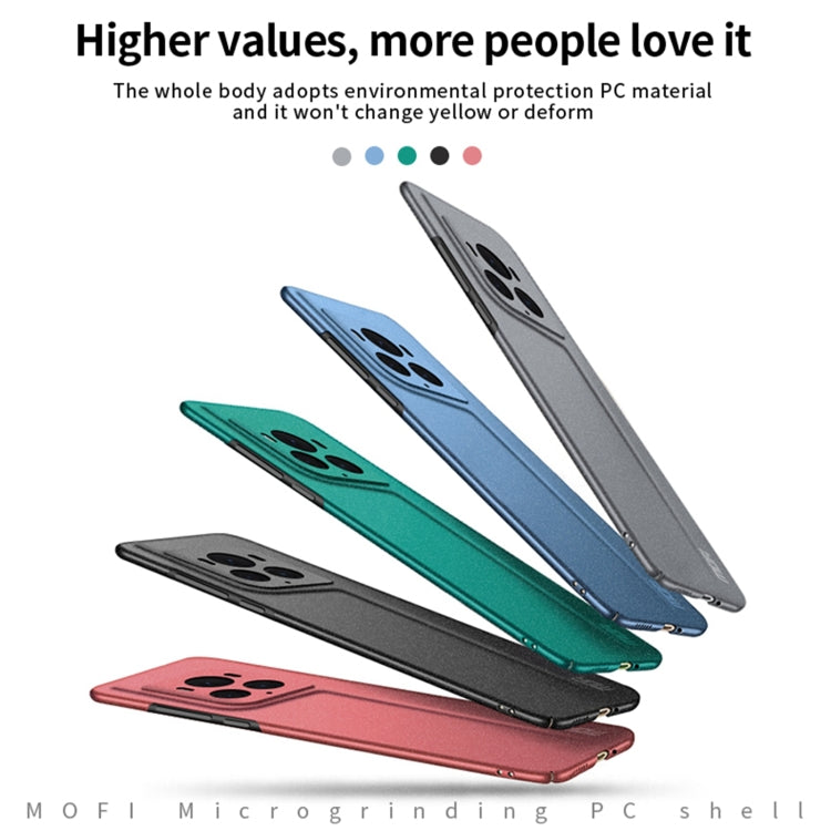 For Honor Magic6 Ultimate MOFI Fandun Series Frosted PC Ultra-thin All-inclusive Phone Case(Green) - free shipping - PMC Jewellery - Order now!
