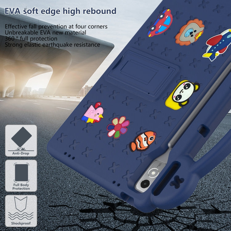 For  Lenovo Tab  P12 / Xiaoxin Pad Pro 12.7 Handle Kickstand Children EVA Shockproof Tablet Case(Mint Green) - Lenovo by PMC TechLife | Online Shopping South Africa | PMC TechLife | Buy Now Pay Later Mobicred