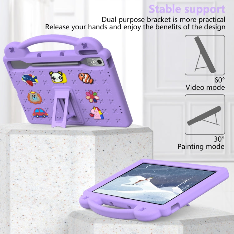 For  Lenovo Tab  P12 / Xiaoxin Pad Pro 12.7 Handle Kickstand Children EVA Shockproof Tablet Case(Light Purple) - Lenovo by PMC TechLife | Online Shopping South Africa | PMC TechLife | Buy Now Pay Later Mobicred