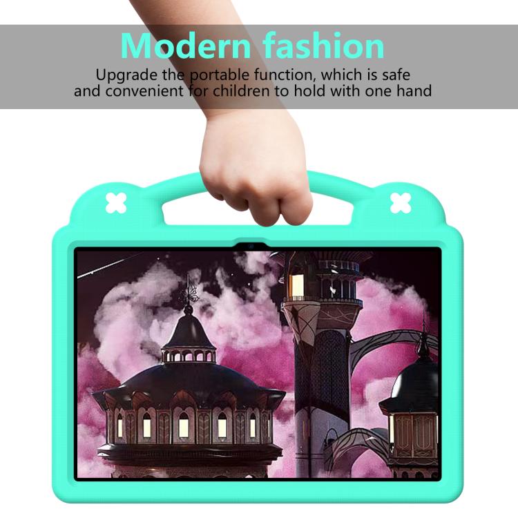 For  Lenovo Xiaoxin Pad Pro 12.7 2025 Handle Kickstand Children EVA Shockproof Tablet Case(Mint Green) - Lenovo by PMC TechLife | Online Shopping South Africa | PMC TechLife | Buy Now Pay Later Mobicred