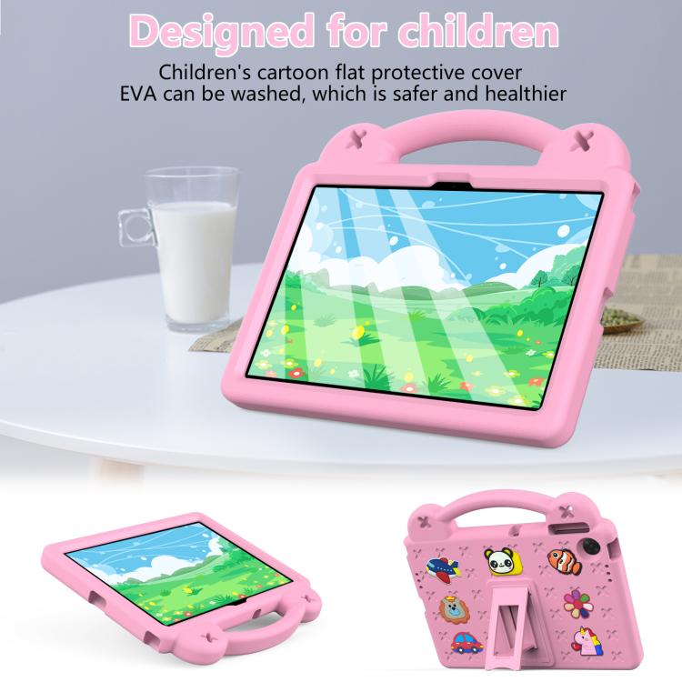 For Lenovo Tab TB-311 / WIFI 10.1 2025 Handle Kickstand Children EVA Shockproof Tablet Case(Pink) - Lenovo by PMC TechLife | Online Shopping South Africa | PMC TechLife | Buy Now Pay Later Mobicred