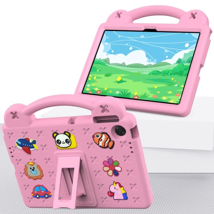 For Lenovo Tab TB-311 / WIFI 10.1 2025 Handle Kickstand Children EVA Shockproof Tablet Case(Pink) - Lenovo by PMC TechLife | Online Shopping South Africa | PMC TechLife | Buy Now Pay Later Mobicred