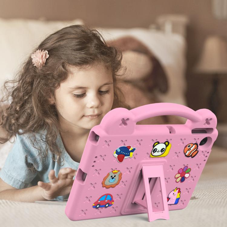 For Lenovo Tab TB-311 / WIFI 10.1 2025 Handle Kickstand Children EVA Shockproof Tablet Case(Pink) - Lenovo by PMC TechLife | Online Shopping South Africa | PMC TechLife | Buy Now Pay Later Mobicred