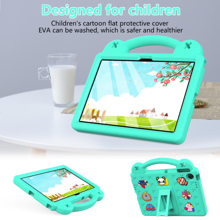 For Lenovo Tab TB-311 / WIFI 10.1 2025 Handle Kickstand Children EVA Shockproof Tablet Case(Mint Green) - Lenovo by PMC TechLife | Online Shopping South Africa | PMC TechLife | Buy Now Pay Later Mobicred