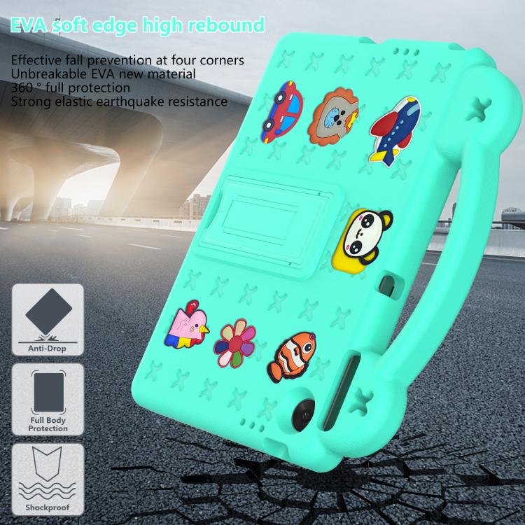 For Lenovo Tab TB-311 / WIFI 10.1 2025 Handle Kickstand Children EVA Shockproof Tablet Case(Mint Green) - Lenovo by PMC TechLife | Online Shopping South Africa | PMC TechLife | Buy Now Pay Later Mobicred