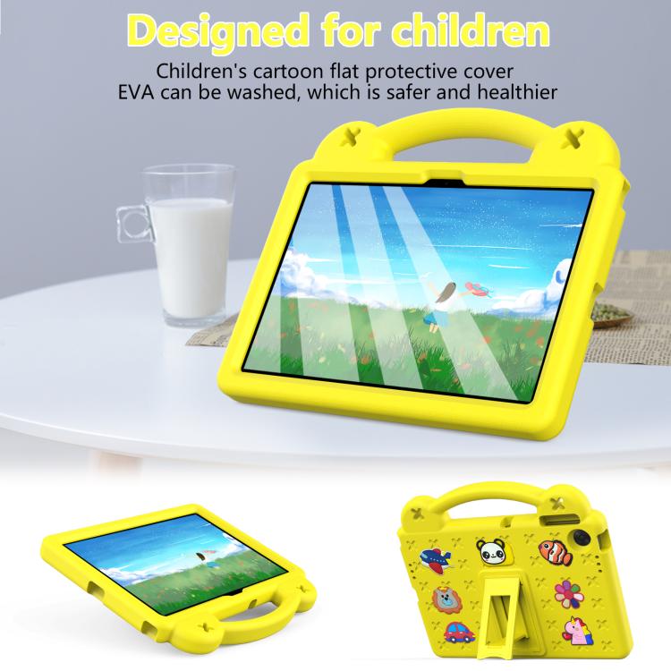 For Lenovo Tab TB-311 / WIFI 10.1 2025 Handle Kickstand Children EVA Shockproof Tablet Case(Yellow) - Lenovo by PMC TechLife | Online Shopping South Africa | PMC TechLife | Buy Now Pay Later Mobicred