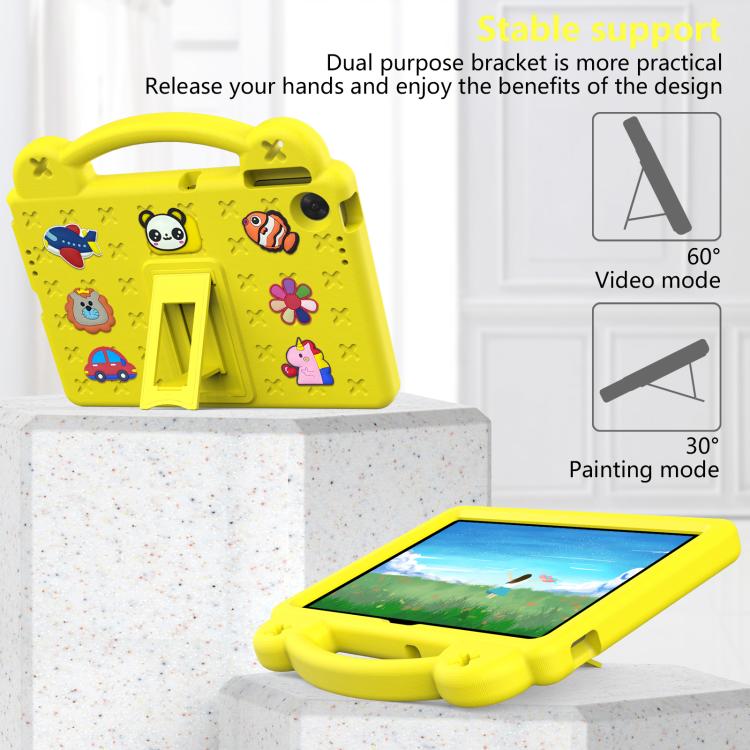 For Lenovo Tab TB-311 / WIFI 10.1 2025 Handle Kickstand Children EVA Shockproof Tablet Case(Yellow) - Lenovo by PMC TechLife | Online Shopping South Africa | PMC TechLife | Buy Now Pay Later Mobicred