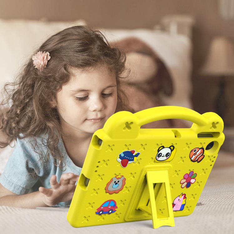 For Lenovo Tab TB-311 / WIFI 10.1 2025 Handle Kickstand Children EVA Shockproof Tablet Case(Yellow) - Lenovo by PMC TechLife | Online Shopping South Africa | PMC TechLife | Buy Now Pay Later Mobicred