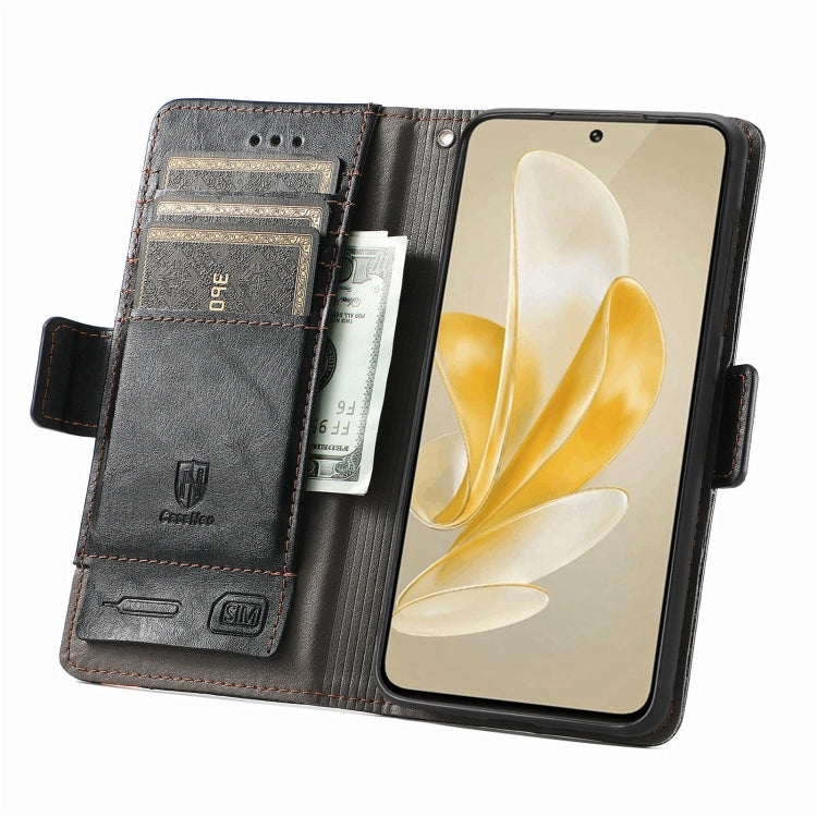 For vivo X100 CaseNeo Splicing Dual Magnetic Buckle Leather Phone Case(Black) - vivo Cases by PMC TechLife | Online Shopping South Africa | PMC TechLife | Buy Now Pay Later Mobicred