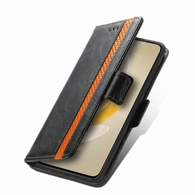For vivo X100 Pro CaseNeo Splicing Dual Magnetic Buckle Leather Phone Case(Black) - X100 Pro Cases by imak | Online Shopping South Africa | PMC TechLife | Buy Now Pay Later Mobicred