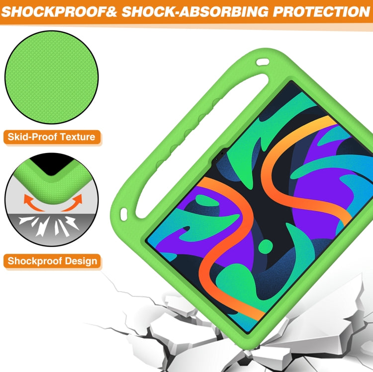 For Lenovo Tab  P12 / Xiaoxin Pad Pro 12.7 Handle EVA Shockproof Tablet Case with Holder(Green) - Lenovo by PMC TechLife | Online Shopping South Africa | PMC TechLife | Buy Now Pay Later Mobicred