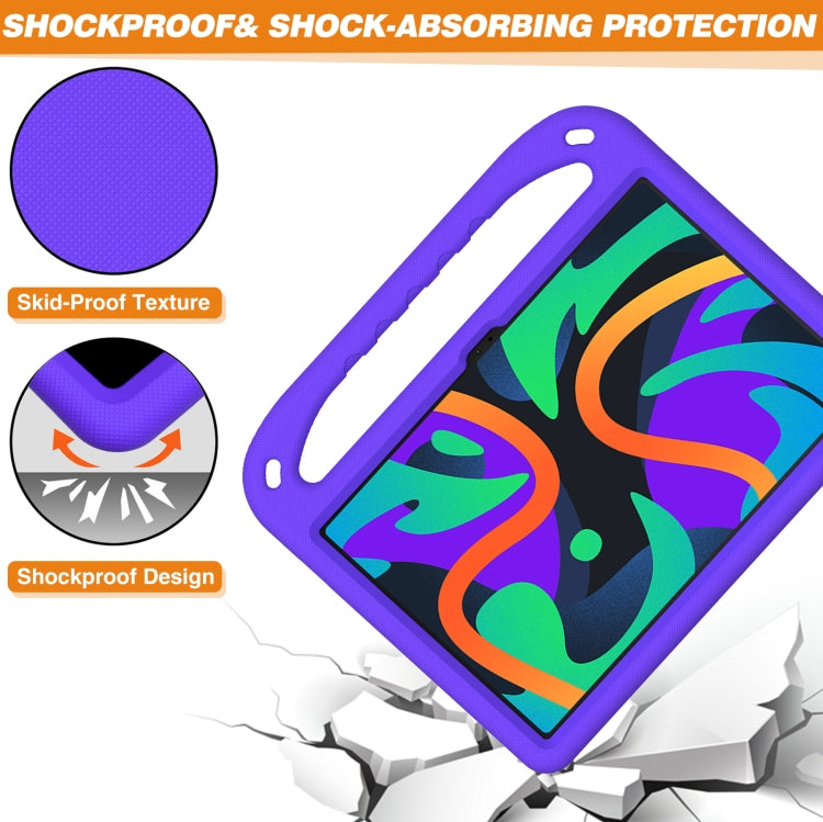 For Lenovo Tab  P12 / Xiaoxin Pad Pro 12.7 Handle EVA Shockproof Tablet Case with Holder(Purple) - Lenovo by PMC TechLife | Online Shopping South Africa | PMC TechLife | Buy Now Pay Later Mobicred