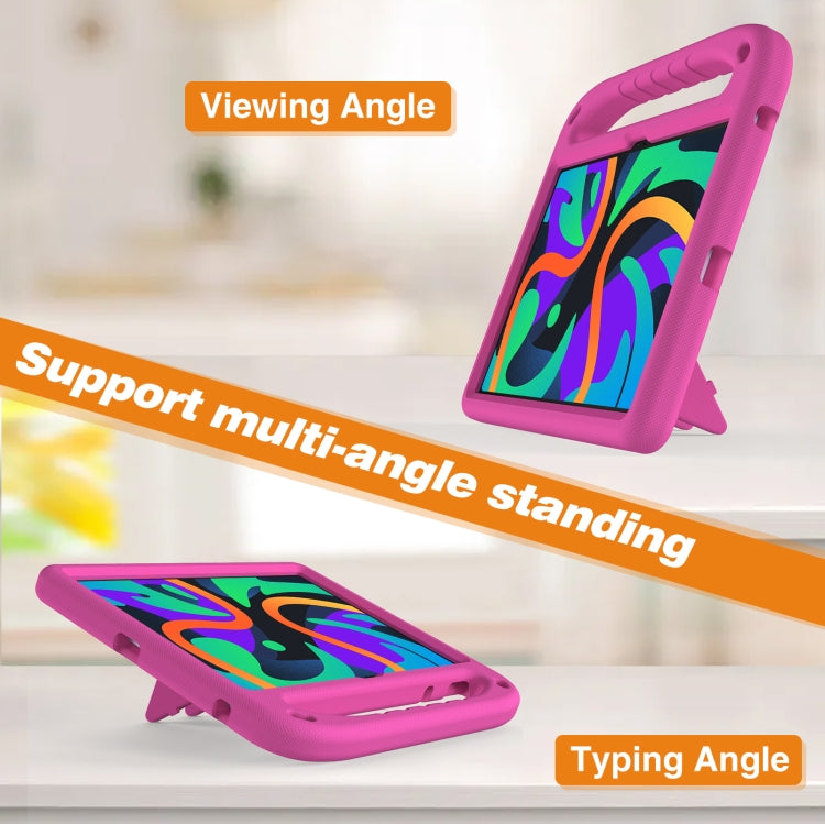 For Lenovo Tab  P12 / Xiaoxin Pad Pro 12.7 Handle EVA Shockproof Tablet Case with Holder(Rose Red) - Lenovo by PMC TechLife | Online Shopping South Africa | PMC TechLife | Buy Now Pay Later Mobicred