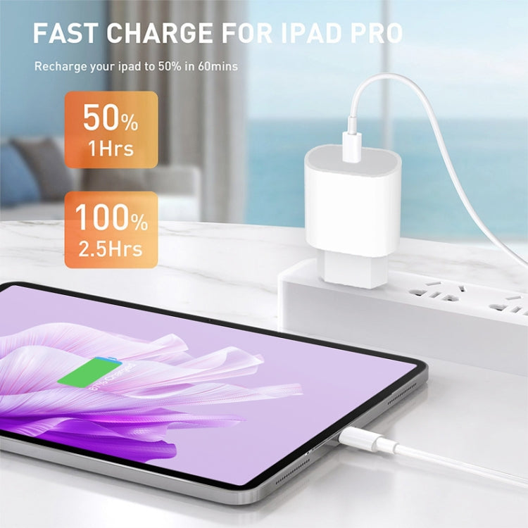 PD35W USB-C / Type-C Port Charger with 1m Type-C to Type-C Data Cable, UK Plug - USB Charger by PMC TechLife | Online Shopping South Africa | PMC TechLife | Buy Now Pay Later Mobicred