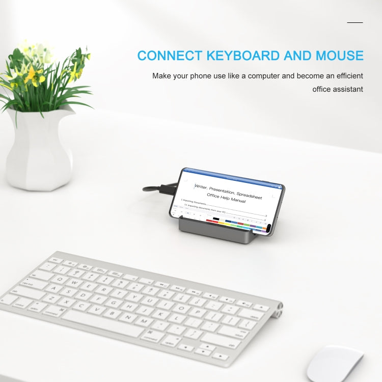 WAVLINK WL-UHP3D01 Portable Type-C Cell Phone Docking Station Multi-Port USB HUB Adapter(UK Plug) - free shipping - PMC Jewellery - Order now!