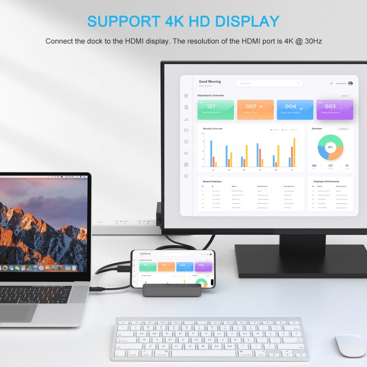 WAVLINK WL-UHP3D01 Portable Type-C Cell Phone Docking Station Multi-Port USB HUB Adapter(AU Plug) - free shipping - PMC Jewellery - Order now!