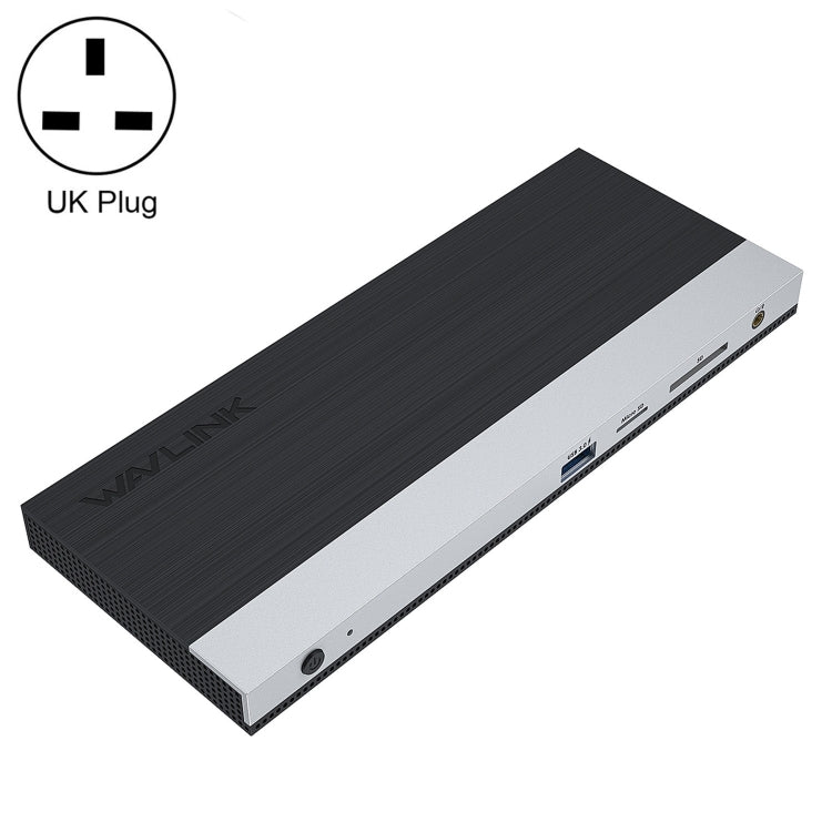 WAVLINK WL-UMD01 USB3.0 Splitter Docking Station Gigabit Ethernet / DP / HD Cable Converter(UK Plug) - free shipping - PMC Jewellery - Order now!