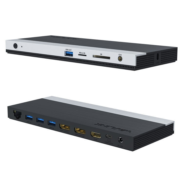 WAVLINK WL-UMD01 USB3.0 Splitter Docking Station Gigabit Ethernet / DP / HD Cable Converter(UK Plug) - free shipping - PMC Jewellery - Order now!
