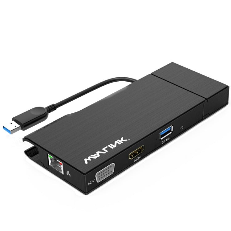 WAVLINK WL-UG39DH2 USB3.0 to HD / VGA / Gigabit Ethernet Splitter Adapter - free shipping - PMC Jewellery - Order now!