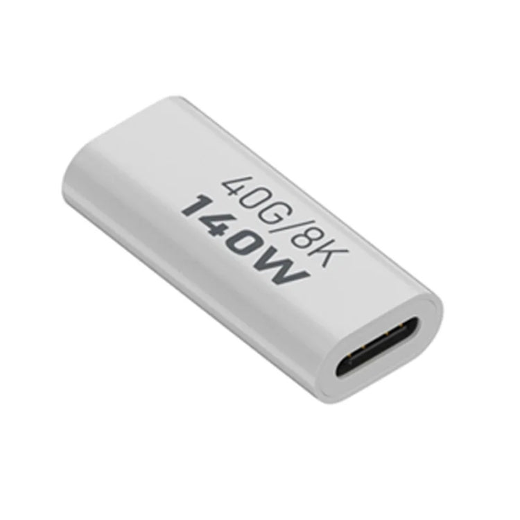 USB 3.1 Type-C to Type-C 40Gbps 8K Transmission Adapter 140W 5A Charge, Specification:Type-C Female to Female - Cable & Adapters by PMC TechLife | Online Shopping South Africa | PMC TechLife | Buy Now Pay Later Mobicred