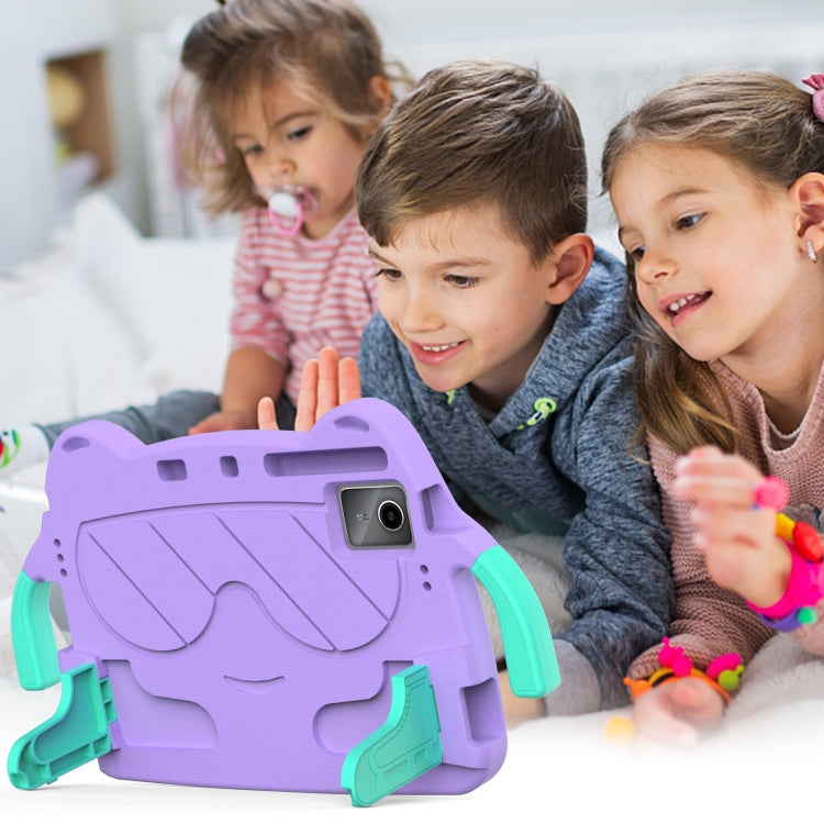 For Lenovo Xiaoxin Pad 2024/Tab M11 Ice Baby EVA Shockproof Hard PC Tablet Case(Light Purple+Mint Green) - Lenovo by PMC TechLife | Online Shopping South Africa | PMC TechLife | Buy Now Pay Later Mobicred