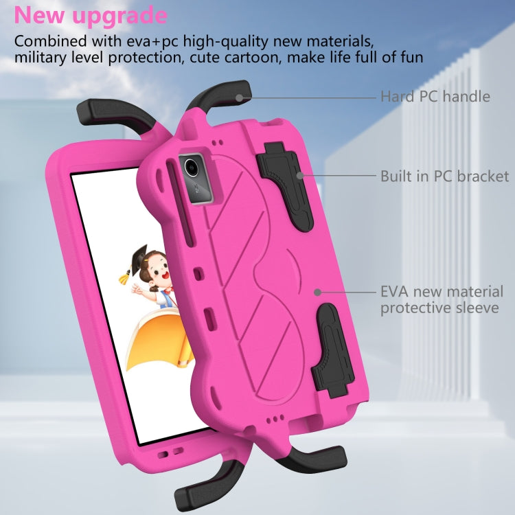 For Lenovo Tab P11 J606F/ P11 Plus J607F Ice Baby EVA Shockproof Hard PC Tablet Case(Rose Red+Black) - Lenovo by PMC TechLife | Online Shopping South Africa | PMC TechLife | Buy Now Pay Later Mobicred