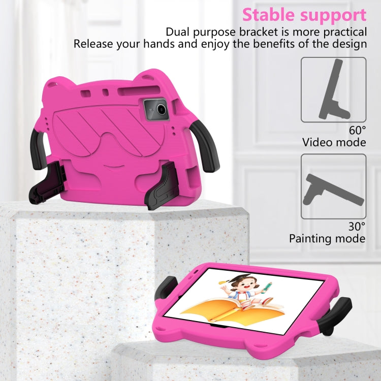 For TCL NxtPader 11 2023 Ice Baby EVA Shockproof Hard PC Tablet Case(Rose Red+Black) - Others by PMC TechLife | Online Shopping South Africa | PMC TechLife | Buy Now Pay Later Mobicred