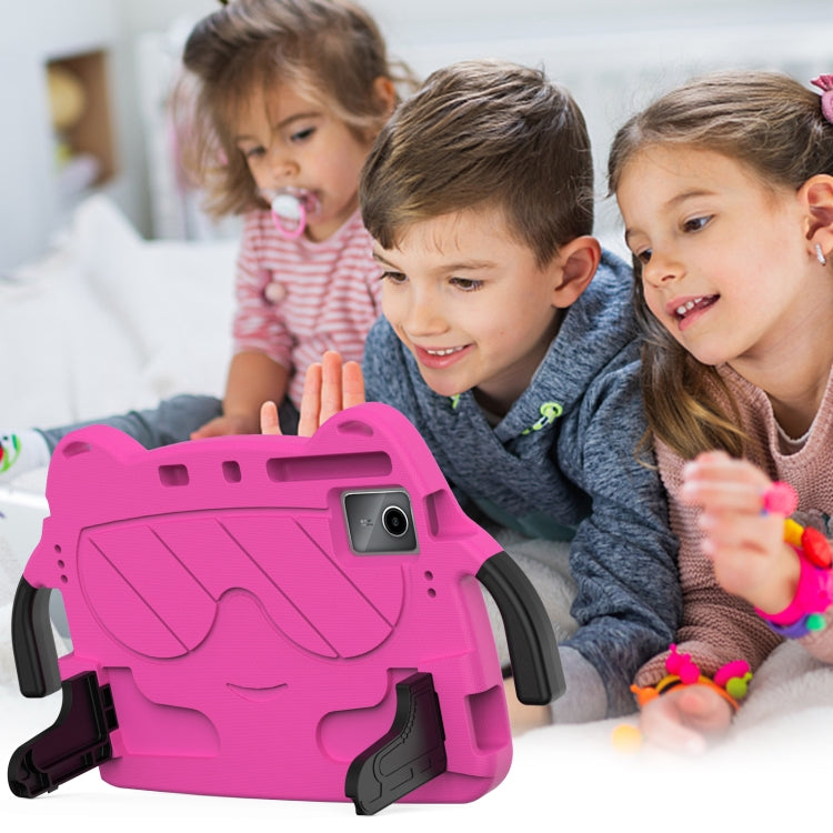For TCL NxtPader 11 2023 Ice Baby EVA Shockproof Hard PC Tablet Case(Rose Red+Black) - Others by PMC TechLife | Online Shopping South Africa | PMC TechLife | Buy Now Pay Later Mobicred