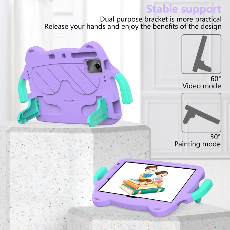 For TCL NxtPader 11 2023 Ice Baby EVA Shockproof Hard PC Tablet Case(Light Purple+Mint Green) - Others by PMC TechLife | Online Shopping South Africa | PMC TechLife | Buy Now Pay Later Mobicred