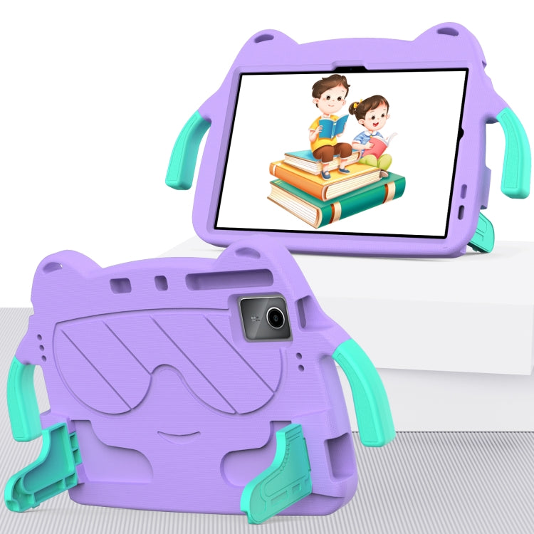 For TCL NxtPader 11 2023 Ice Baby EVA Shockproof Hard PC Tablet Case(Light Purple+Mint Green) - Others by PMC TechLife | Online Shopping South Africa | PMC TechLife | Buy Now Pay Later Mobicred