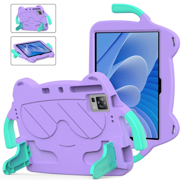 For DOOGEE T30 Pro 11 2023 Ice Baby EVA Shockproof Hard PC Tablet Case(Light Purple+Mint Green) - Others by PMC TechLife | Online Shopping South Africa | PMC TechLife | Buy Now Pay Later Mobicred