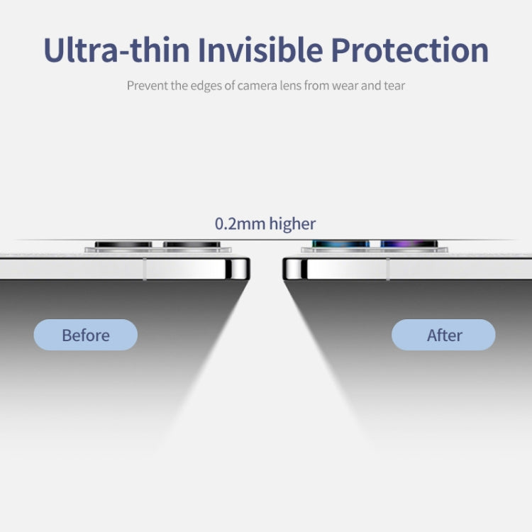 For Redmi K70 / K70 Pro / K70E ENKAY Hat-Prince 9H Rear Camera Lens Aluminium Alloy Tempered Glass Film(Colorful) -  by ENKAY | Online Shopping South Africa | PMC TechLife | Buy Now Pay Later Mobicred