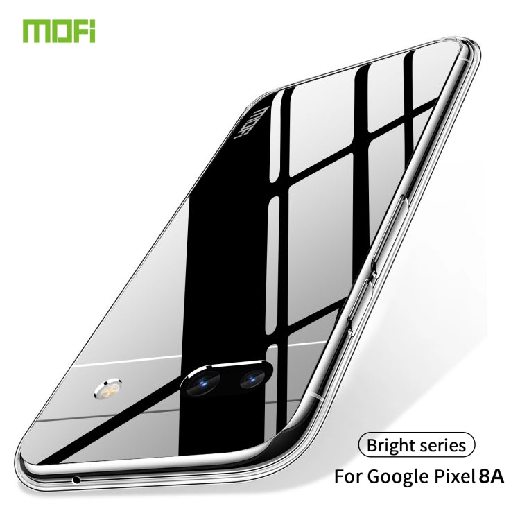 For Google Pixel 8a MOFI Ming Series Transparent Ultra-thin TPU Phone Case(Transparent) - Google Cases by MOFI | Online Shopping South Africa | PMC TechLife | Buy Now Pay Later Mobicred
