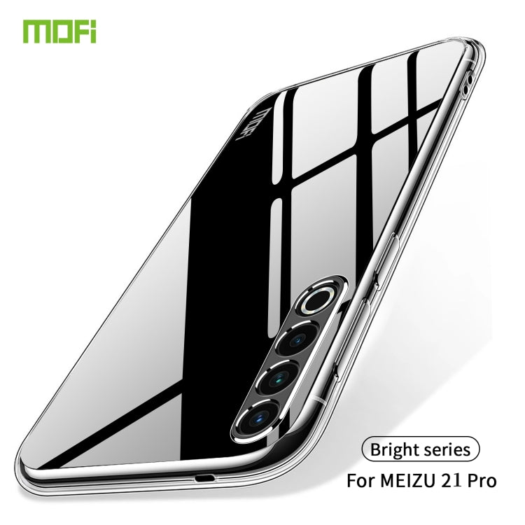 For Meizu 21 Pro MOFI Ming Series Transparent Ultra-thin TPU Phone Case(Transparent) - Meizu by MOFI | Online Shopping South Africa | PMC TechLife | Buy Now Pay Later Mobicred